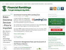 Tablet Screenshot of financialramblings.com